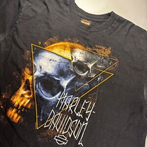 Harley Davidson Beartooth Pass Skull Graphic T Shirt Mens Motorcycle‎ Biker